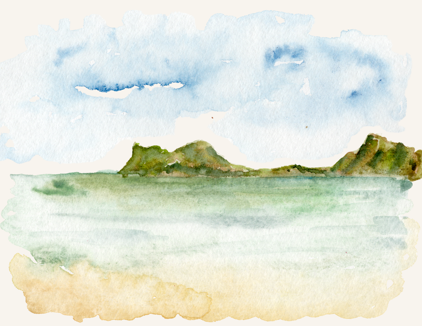 Bellows Beach Postcard