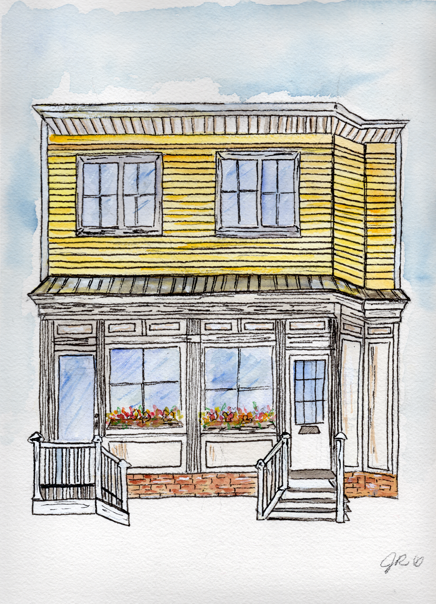 Custom Home/Building Illustration (Original Artwork)