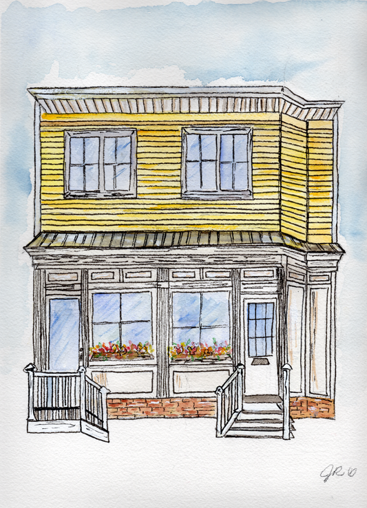 Custom Home/Building Illustration (Original Artwork)